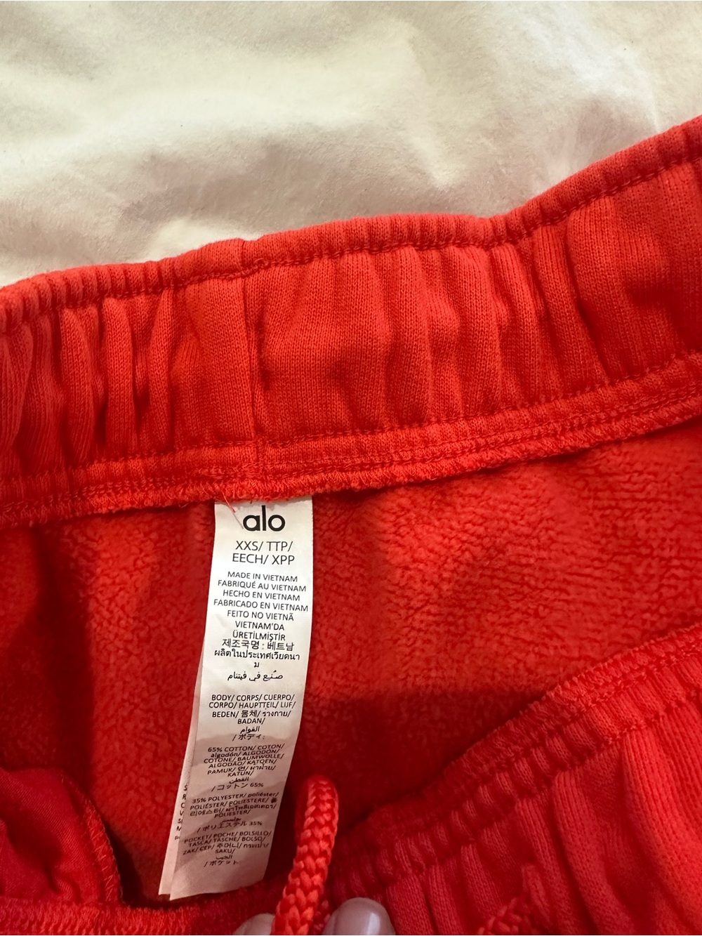 ALO Yoga womens Red Pull-On Shorts - Picture 2 of 3